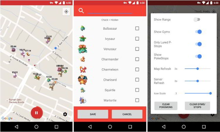 Poke Scanner, Aplikasi Radar Pokemon untuk Android