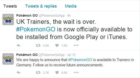 Pokemon Go Kini Tersedia di Inggris dan Jerman