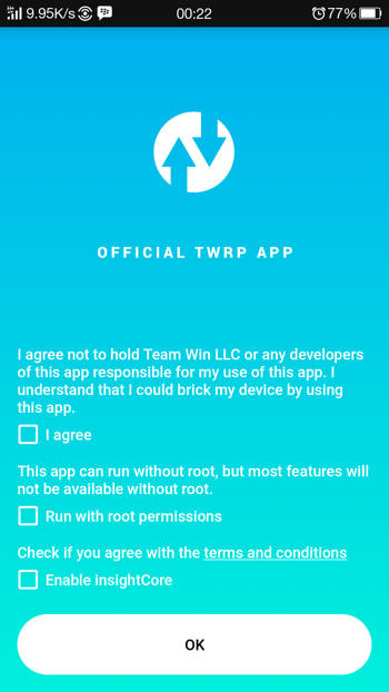 Cara Menggunakan Aplikasi Official TWRP