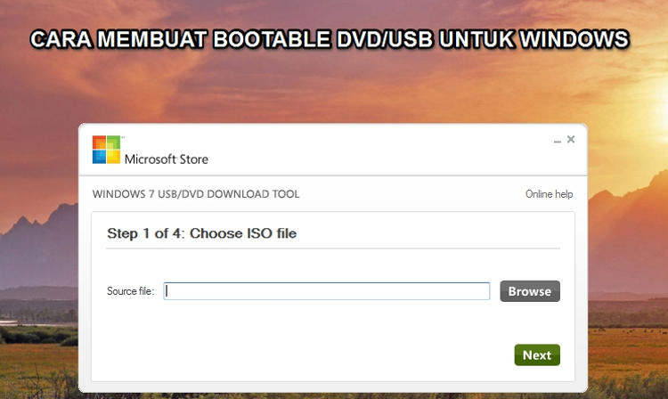 Cara Mudah Membuat Bootable DVD/USB untuk Windows
