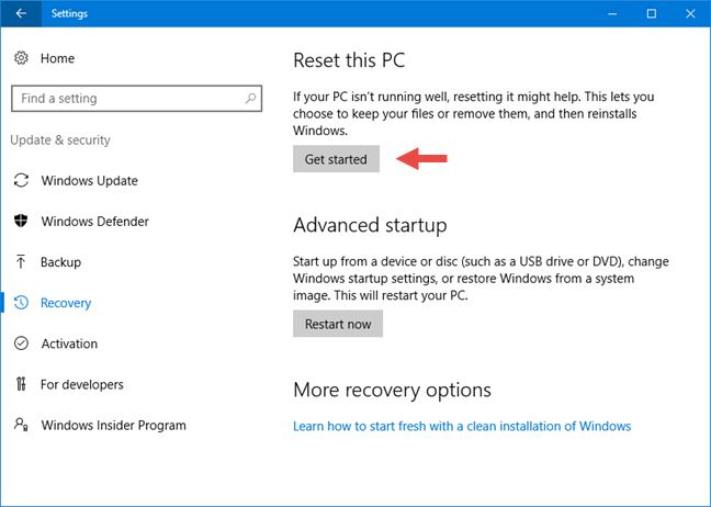Cara Reset Ulang Windows 10 tanpa Menghapus File-File Pribadi