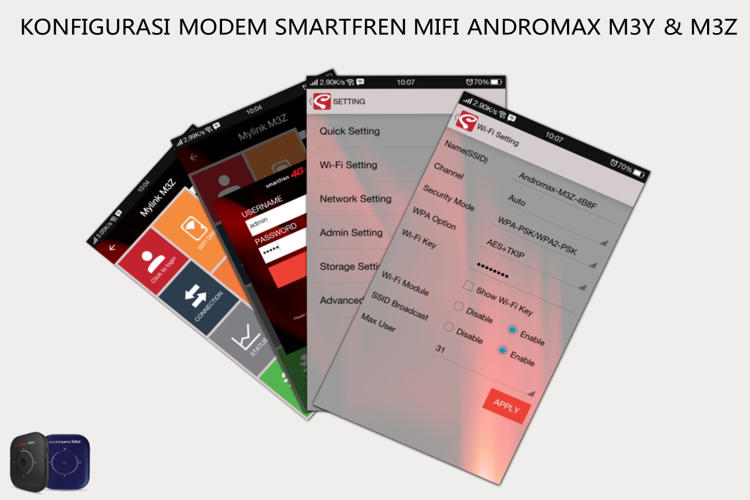 Konfigurasi Modem Smartfren MIFI Andromax M3Y & M3Z