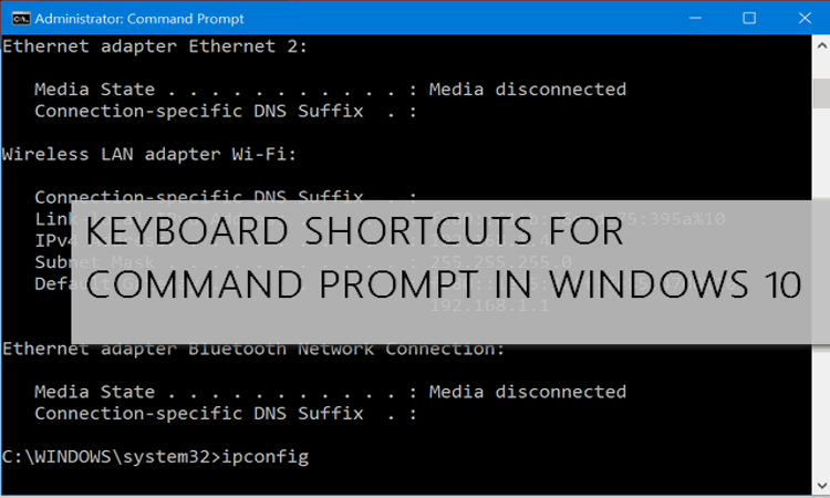 27 Shortcut Keyboard Berguna untuk Comad Prompt di Windows 10