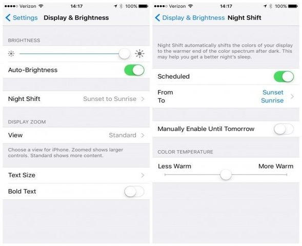 Cara Menggunakan Fitur Night Shift Mode Apple di iOS 9.3 1