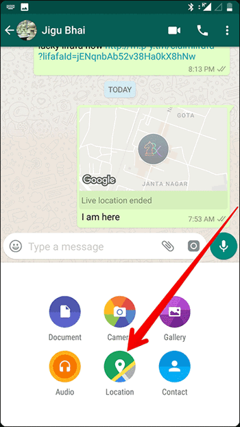 Cara Berbagi Live Location Di Whatsapp 7