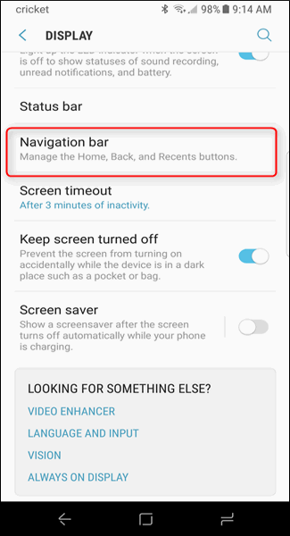 Cara Kustomisasi Bar Navigasi Samsung Galaxy S8 C