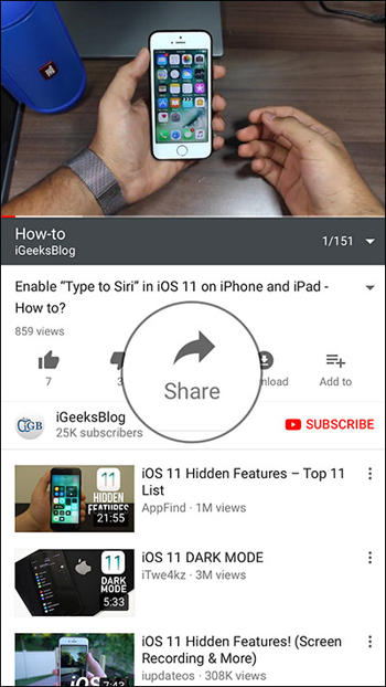 Cara Membagikan Video Youtube Lewat Imessage Di Iphone Dan Ipad 5