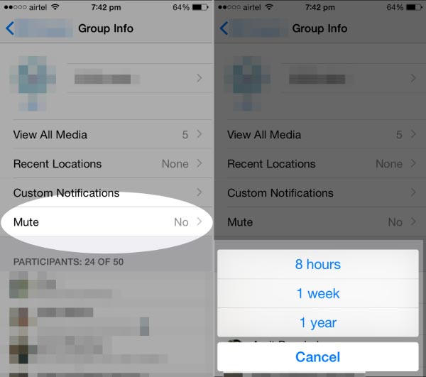 Cara Mute Atau Nonaktifkan Notifikasi Grup Whatsapp Di Iphone 2