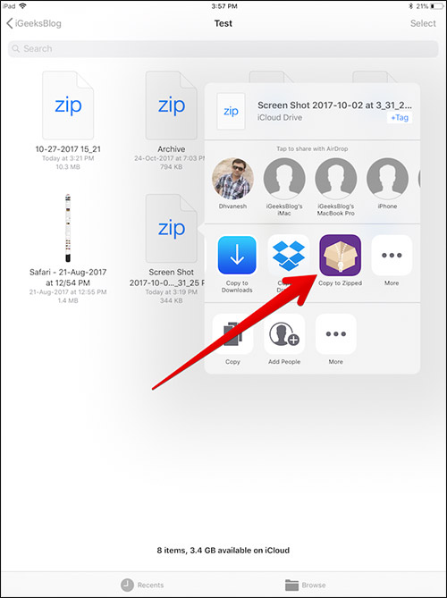 Cara Zip Dan Unzip File Di Iphone Dan Ipad 11
