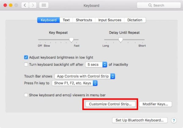 Panduan Kustomisasi Touch Bar Macbook Pro 2016 B