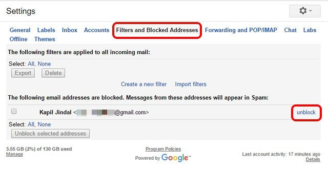 Cara Blokir Alamat Email Tertentu Di Gmail 4
