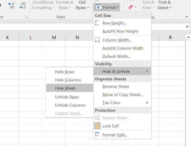 Cara Hide Dan Unhide Worksheets Di Microsoft Excel C