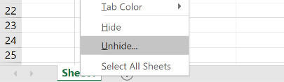 Cara Hide Dan Unhide Worksheets Di Microsoft Excel E
