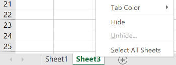 Cara Hide Dan Unhide Worksheets Di Microsoft Excel J