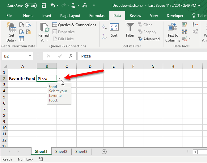 Cara Membuat Dropdown List Di Microsoft Excel D