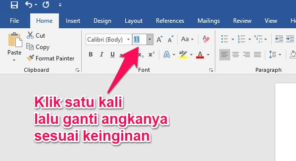 Cara Membuat Ukuran Font Lebih Besar Dari 72 Di Microsoft Word 3