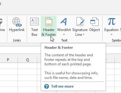 Cara Menambahkan Page Number Di Excel 2013 B