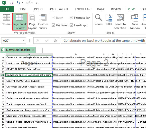 Cara Menggunakan Page Breaks Di Microsoft Excel 1