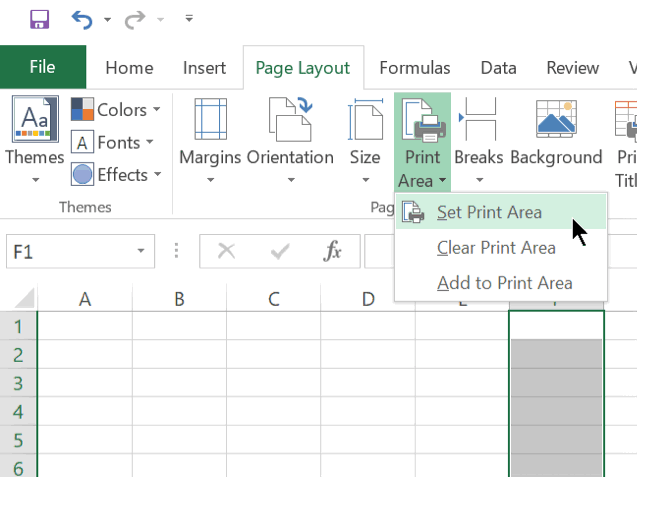 Cara Print (mencetak) Area Tertentu Di Microsoft Excel A