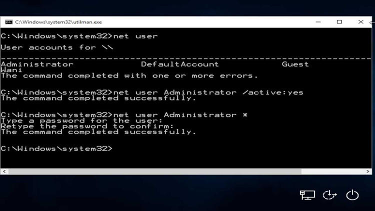 Cara Reset Password Komputer Windows M