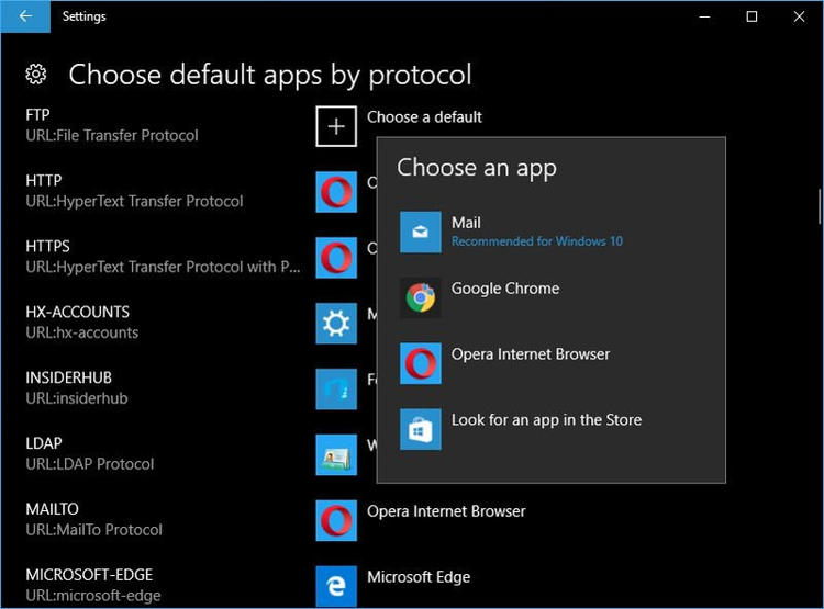 Atur Default Apps Untuk Aplikasi Baru Di Windows 10 H