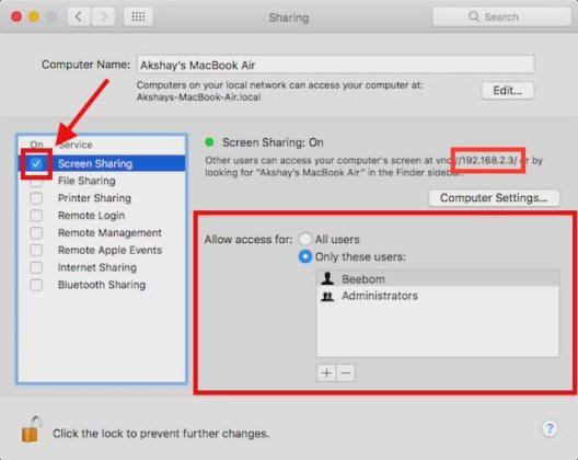 Cara Berbagi Layar Antara Perangkat Mac 2