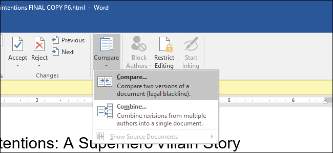 Cara Menggunakan Fitur Compare Microsoft Word 1