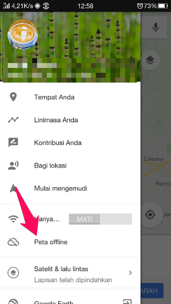 Cara Download Peta Offline Di Google Maps Android 2a