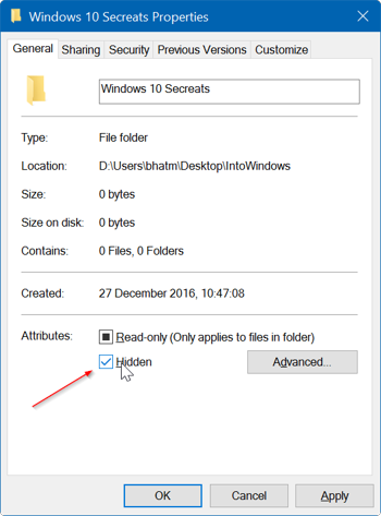 Cara Sembunyikan File Dan Folder Di Windows 10 T