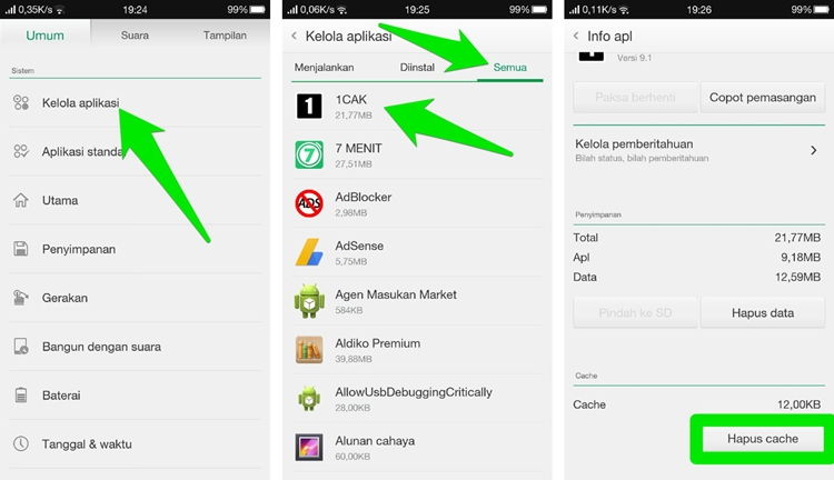 Cara Clear Cache Aplikasi Di Android