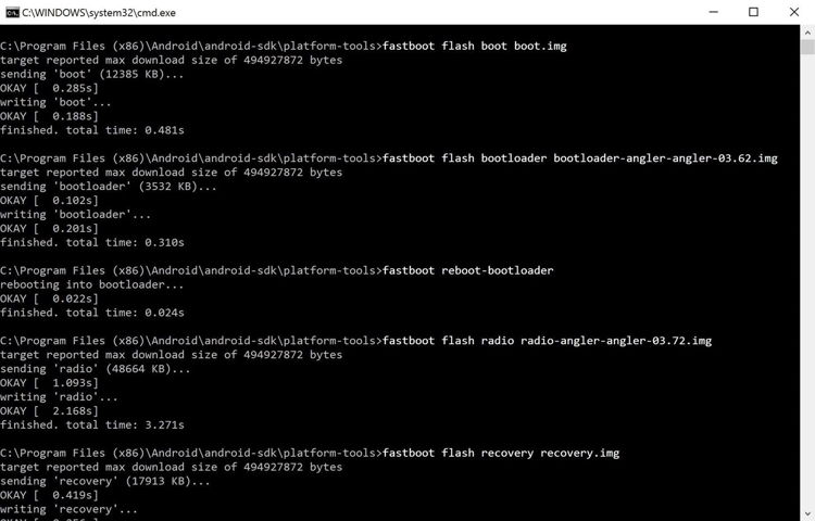 Cara Flashing Factory Images Android Dengan Fastboot K