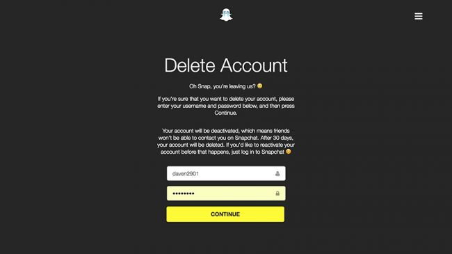 Cara Hapus Akun Snapchat Secara Permanen 3