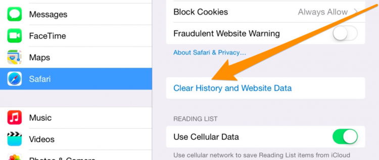 Cara Hapus Histori, Cache Dan Cookies Safari Di Iphone Dan Ipad