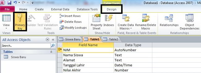 Cara Membuat Database Di Ms Access 2010 13