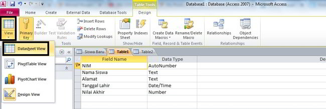Cara Membuat Database Di Ms Access 2010 14