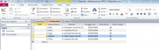 Cara Membuat Database Di Ms Access 2010 17