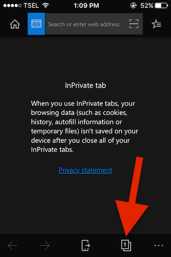 Cara Membuka Private Browser Di Microsoft Edge Untuk Iphone 4