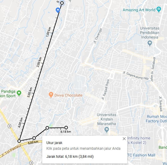 Cara Menemukan Jarak Terdekat Antara Dua Titik Di Google Maps R3