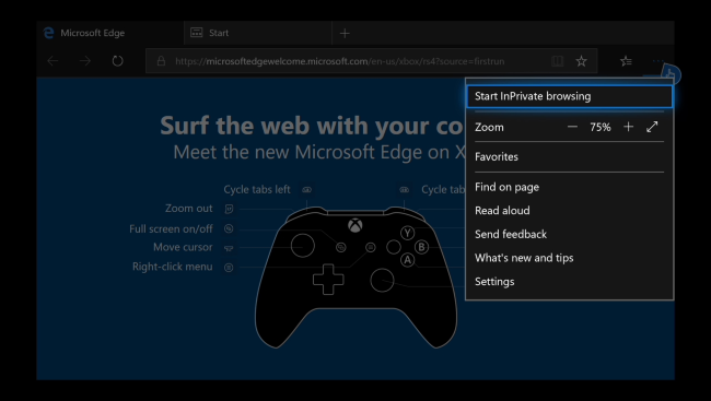 Cara Menggunakan Mode Private Browsing Di Xbox One 3