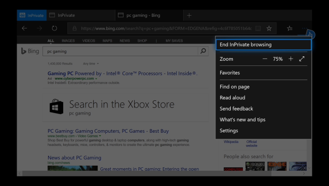 Cara Menggunakan Mode Private Browsing Di Xbox One 8