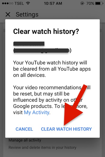 Cara Menghapus Watch History Di Aplikasi Youtube Untuk Iphone 4