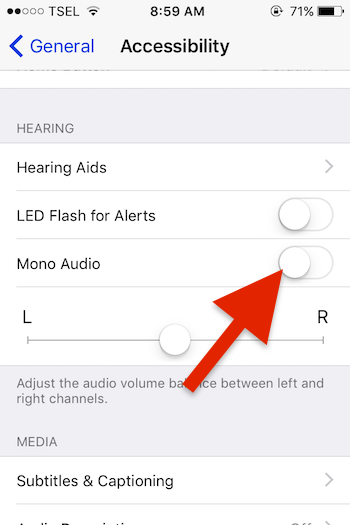 Cara Mengubah Output Audio Mono Dan Stereo Pada Iphone 1