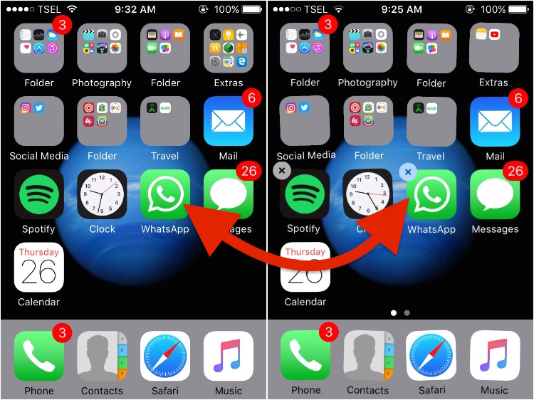 Cara Menyimpan Folder Pada Bagian Dock Iphone