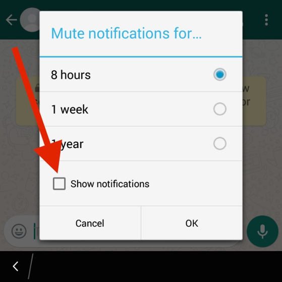 Cara Mute Obrolan Whatsapp Di Android 3