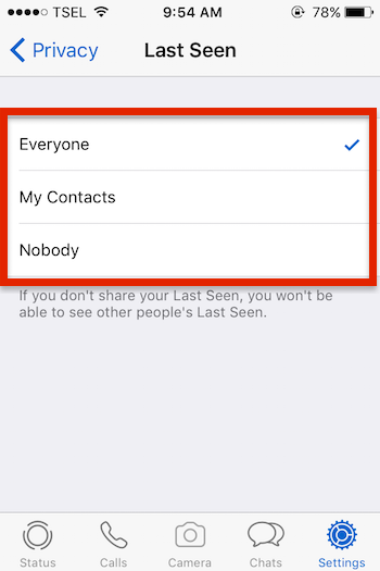 Cara Nonaktifkan Fitur Last Seen Di Whatsapp Untuk Iphone 4