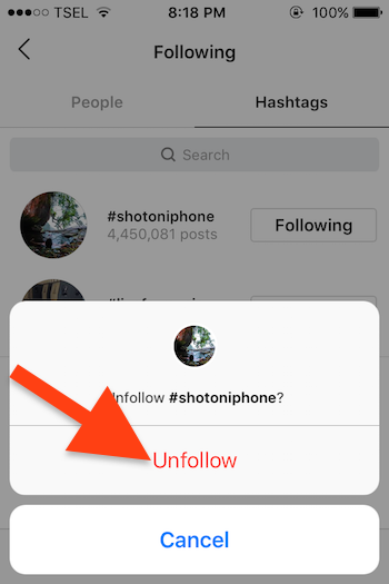 Cara Follow Dan Unfollow Hashtag Instagram Untuk Ios 3