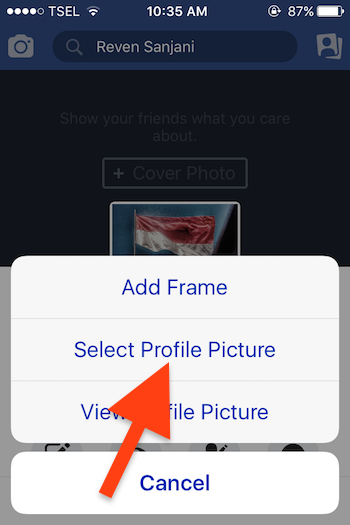 Cara Ganti Foto Profil Facebook Hanya Sementara 2