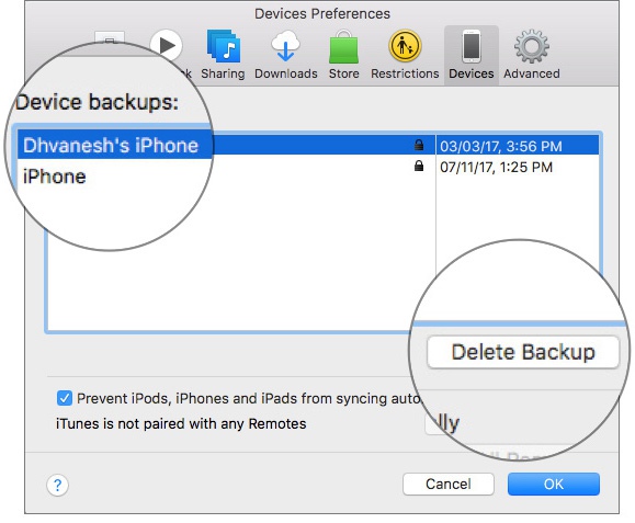 Cara Hapus File Backup Iphone Dari Itunes 2