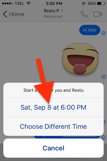 Cara Membuat Event Di Aplikasi Messenger Facebook Untuk Iphone 1