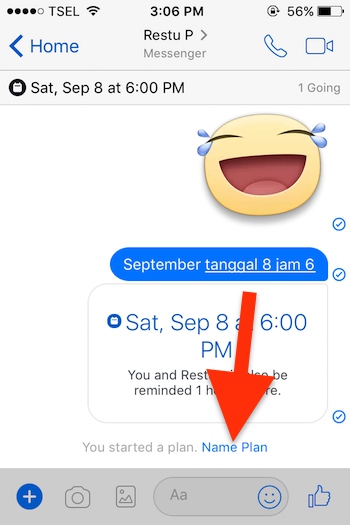 Cara Membuat Event Di Aplikasi Messenger Facebook Untuk Iphone 2